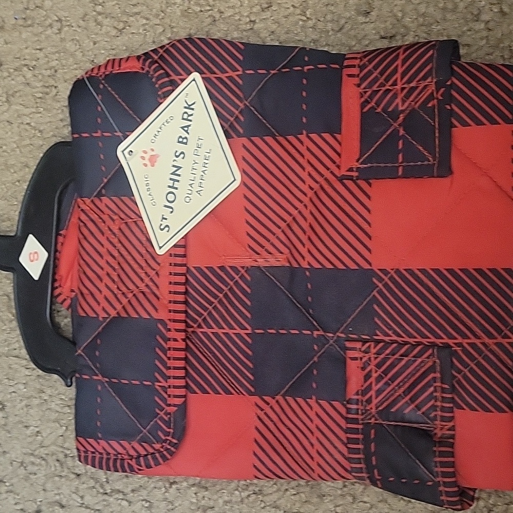 Dog Red and Black Plaid Jacket